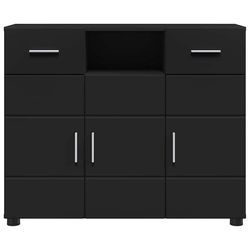 Casa si Gradina - Mobilier - Seturi de mobilier - Seturi living - Bufet cu sertar cu usa Negru 88.5 x 30.5 x 73 cm Lemn compozit - Infinity.ro