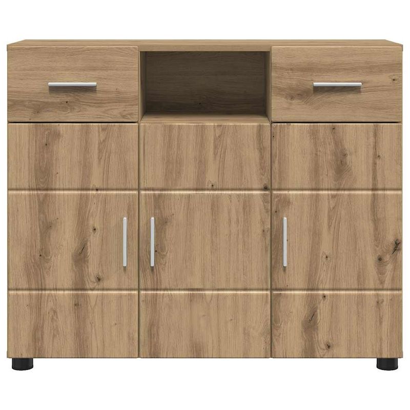 Casa si Gradina - Mobilier - Seturi de mobilier - Seturi living - Bufet cu usa stejar artizanal 88.5 x 30.5 x 73 cm Lemn compozit - Infinity.ro