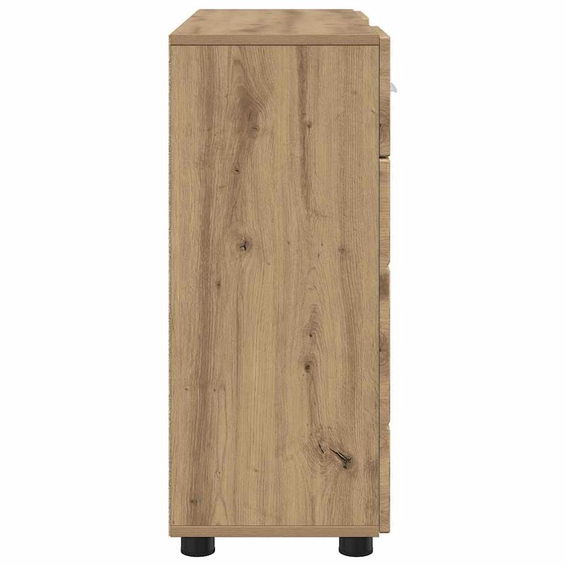 Casa si Gradina - Mobilier - Seturi de mobilier - Seturi living - Bufet cu usa stejar artizanal 88.5 x 30.5 x 73 cm Lemn compozit - Infinity.ro