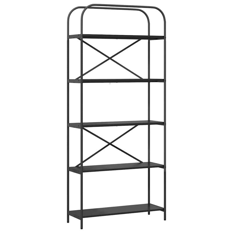 Casa si Gradina - Mobilier - Biblioteci si rafturi - Biblioteci - Raft pentru carti Stejar negru 80 x 30 x 183 cm Lemn compozit - Infinity.ro