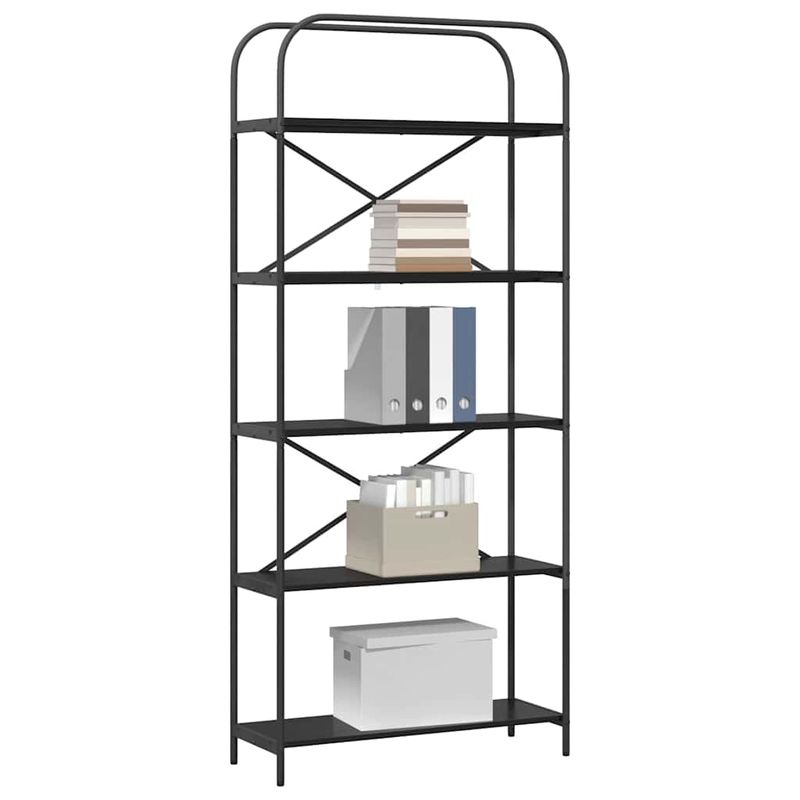 Casa si Gradina - Mobilier - Biblioteci si rafturi - Biblioteci - Raft pentru carti Stejar negru 80 x 30 x 183 cm Lemn compozit - Infinity.ro