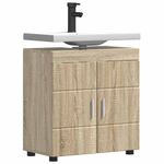 Casa si Gradina - Mobilier - Mobilier baie - Corpuri baie - Cabinet pentru chiuveta de baie Stejar sonoma 60 x 34 x 63 cm - Infinity.ro