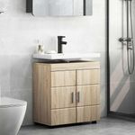 Casa si Gradina - Mobilier - Mobilier baie - Corpuri baie - Cabinet pentru chiuveta de baie Stejar sonoma 60 x 34 x 63 cm - Infinity.ro