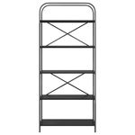 Casa si Gradina - Mobilier - Biblioteci si rafturi - Biblioteci - Raft pentru carti Stejar negru 80 x 30 x 183 cm Lemn compozit - Infinity.ro