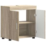 Casa si Gradina - Mobilier - Mobilier baie - Corpuri baie - Cabinet pentru chiuveta de baie Stejar sonoma 60 x 34 x 63 cm - Infinity.ro