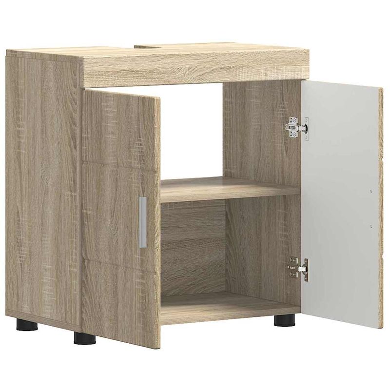 Casa si Gradina - Mobilier - Mobilier baie - Corpuri baie - Cabinet pentru chiuveta de baie Stejar sonoma 60 x 34 x 63 cm - Infinity.ro