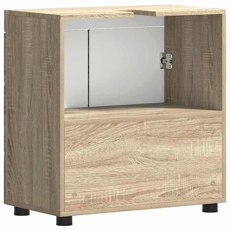 Casa si Gradina - Mobilier - Mobilier baie - Corpuri baie - Cabinet pentru chiuveta de baie Stejar sonoma 60 x 34 x 63 cm - Infinity.ro