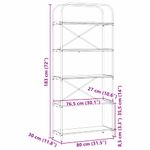 Casa si Gradina - Mobilier - Biblioteci si rafturi - Biblioteci - Raft pentru carti Stejar negru 80 x 30 x 183 cm Lemn compozit - Infinity.ro