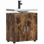 Casa si Gradina - Mobilier - Mobilier baie - Corpuri baie - Cabinet pentru chiuveta de baie Stejar afumat 60 x 34 x 63 cm - Infinity.ro