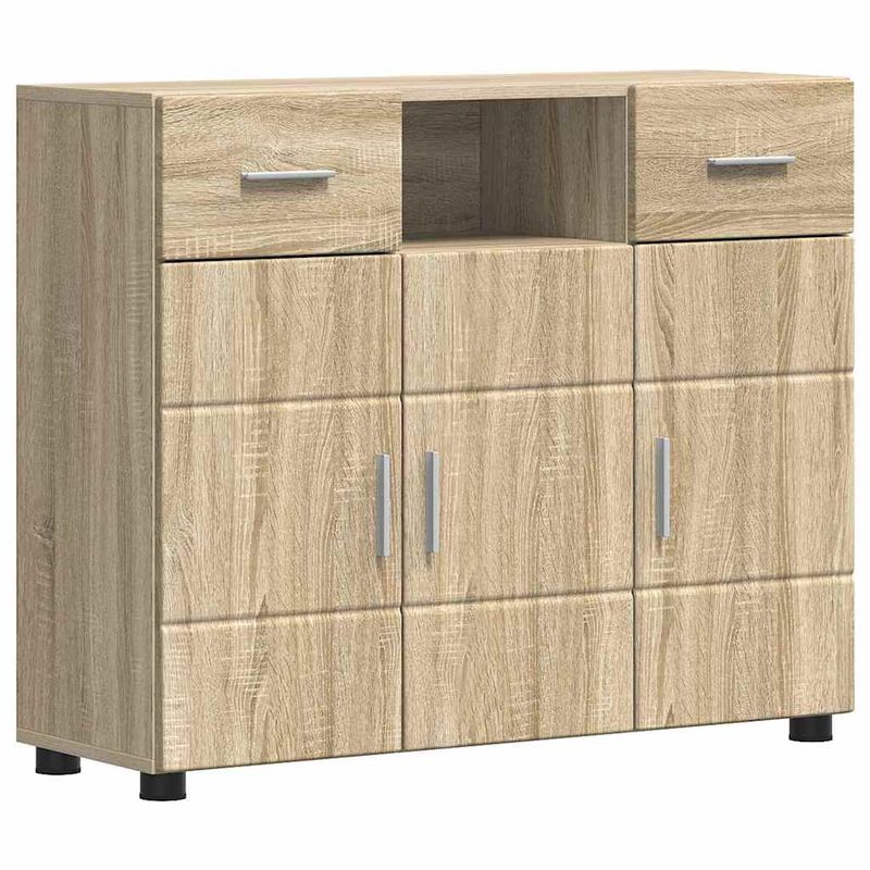 Casa si Gradina - Mobilier - Seturi de mobilier - Seturi living - Bufet cu sertar Stejar sonoma 88.5 x 30.5 x 73 cm Lemn compozit - Infinity.ro