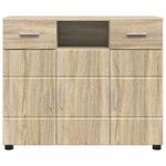 Casa si Gradina - Mobilier - Seturi de mobilier - Seturi living - Bufet cu sertar Stejar sonoma 88.5 x 30.5 x 73 cm Lemn compozit - Infinity.ro