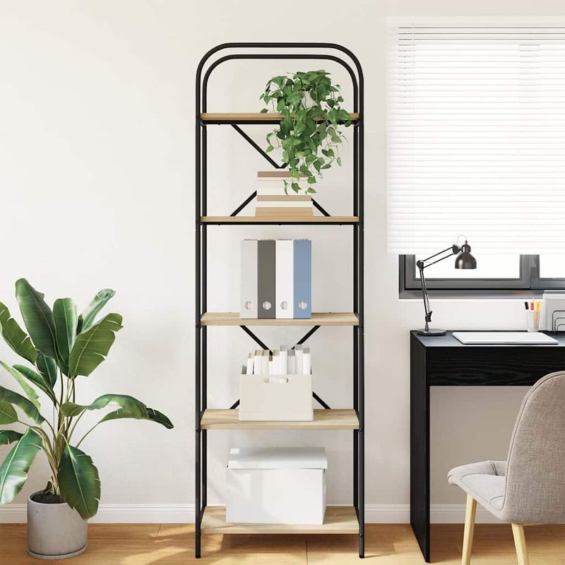 Casa si Gradina - Mobilier - Biblioteci si rafturi - Biblioteci - Raft pentru carti Stejar sonoma 60 x 30 x 183 cm Lemn compozit - Infinity.ro