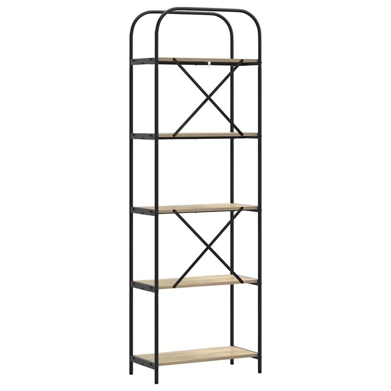 Casa si Gradina - Mobilier - Biblioteci si rafturi - Biblioteci - Raft pentru carti Stejar sonoma 60 x 30 x 183 cm Lemn compozit - Infinity.ro