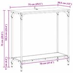 Casa si Gradina - Mobilier - Comode si corpuri - Console - Masa de consola Lemn vechi 75 x 30.5 x 75 cm Lemn compozit - Infinity.ro