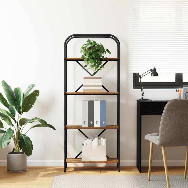 Casa si Gradina - Mobilier - Biblioteci si rafturi - Biblioteci - Raft pentru carti Lemn vechi 60 x 30 x 146 cm Lemn compozit - Infinity.ro