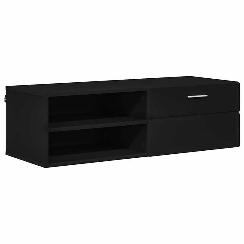 Casa si Gradina - Mobilier - Seturi de mobilier - Seturi living - Cabinet TV cu sertar Negru 100.5 x 39 x 30 cm Lemn compozit - Infinity.ro