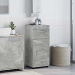 Casa si Gradina - Mobilier - Mobilier baie - Corpuri baie - Dulap de Baie cu usa Gri beton 37 x 31.5 x 82 cm Lemn compozit - Infinity.ro
