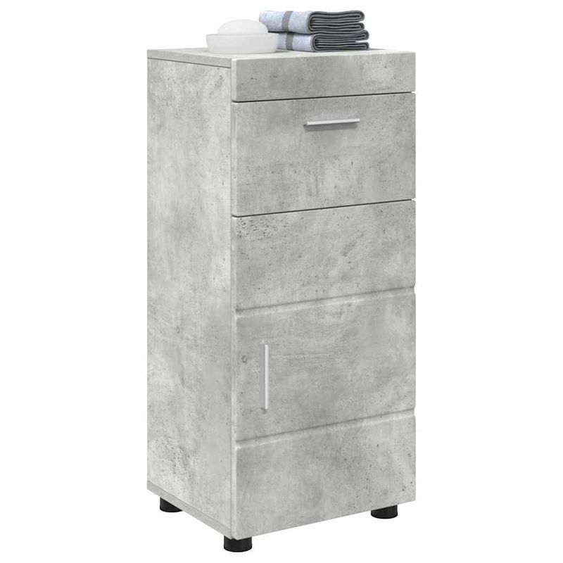 Casa si Gradina - Mobilier - Mobilier baie - Corpuri baie - Dulap de Baie cu usa Gri beton 37 x 31.5 x 82 cm Lemn compozit - Infinity.ro