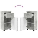 Casa si Gradina - Mobilier - Mobilier baie - Corpuri baie - Dulap de Baie cu usa Gri beton 37 x 31.5 x 82 cm Lemn compozit - Infinity.ro