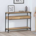 Casa si Gradina - Mobilier - Comode si corpuri - Console - Masa de consola stejar artizanal 100 x 29 x 75 cm Lemn compozit - Infinity.ro