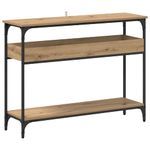 Casa si Gradina - Mobilier - Comode si corpuri - Console - Masa de consola stejar artizanal 100 x 29 x 75 cm Lemn compozit - Infinity.ro