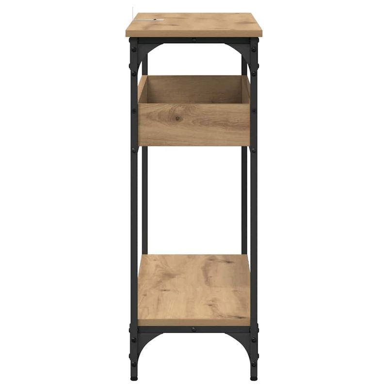 Casa si Gradina - Mobilier - Comode si corpuri - Console - Masa de consola stejar artizanal 100 x 29 x 75 cm Lemn compozit - Infinity.ro