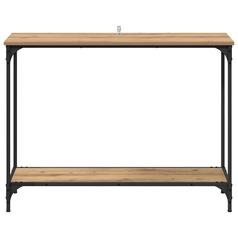 Casa si Gradina - Mobilier - Comode si corpuri - Console - Masa de consola cu raft stejar artizanal 101 x 30.5 x 75 cm - Infinity.ro
