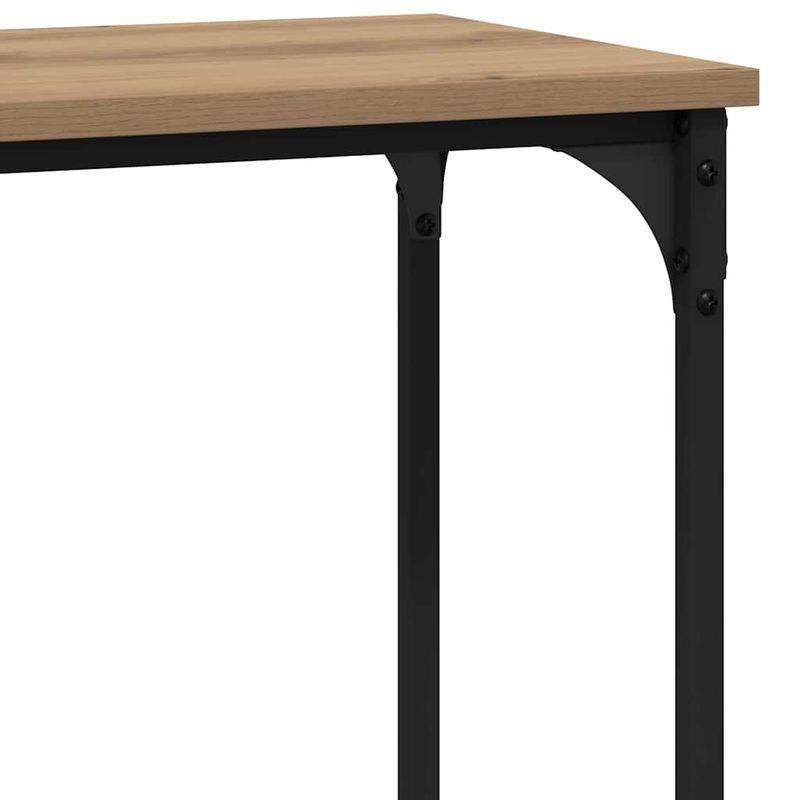 Casa si Gradina - Mobilier - Comode si corpuri - Console - Masa de consola cu raft stejar artizanal 101 x 30.5 x 75 cm - Infinity.ro
