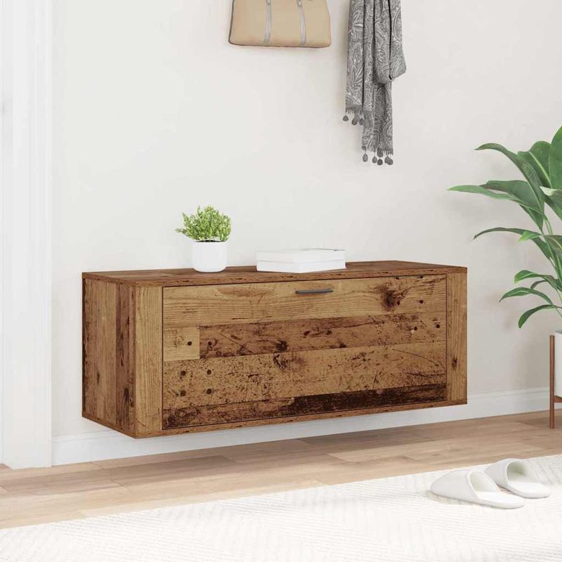 Casa si Gradina - Mobilier - Organizare si depozitare - Organizator incaltaminte - Dulap pentru pantofi Lemn vechi 100 x 35 x 38 cm Lemn compozit - Infinity.ro