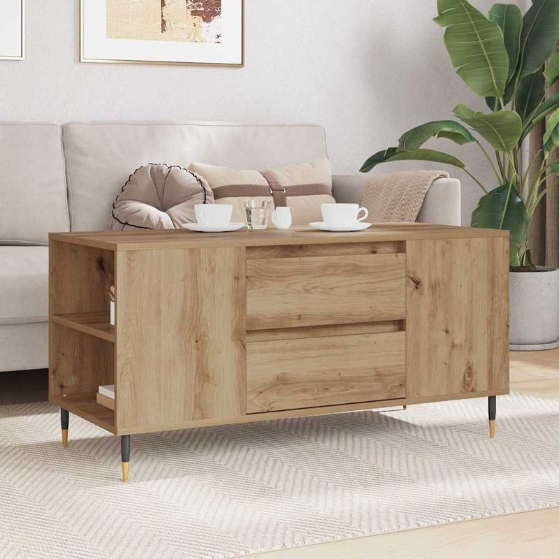 Casa si Gradina - Mobilier - Mese si birouri - Masute de cafea - Masa de cafea stejar artizanal 102 x 44.5 x 50 cm Lemn compozit - Infinity.ro