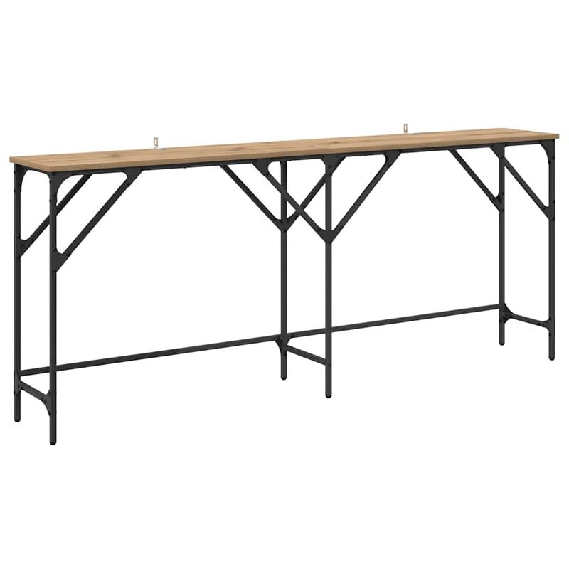 Casa si Gradina - Mobilier - Comode si corpuri - Console - Masa de consola stejar artizanal 180 x 29 x 75 cm Lemn compozit - Infinity.ro