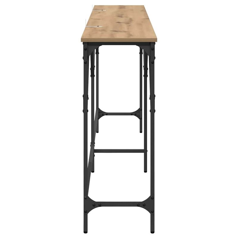 Casa si Gradina - Mobilier - Comode si corpuri - Console - Masa de consola stejar artizanal 180 x 29 x 75 cm Lemn compozit - Infinity.ro