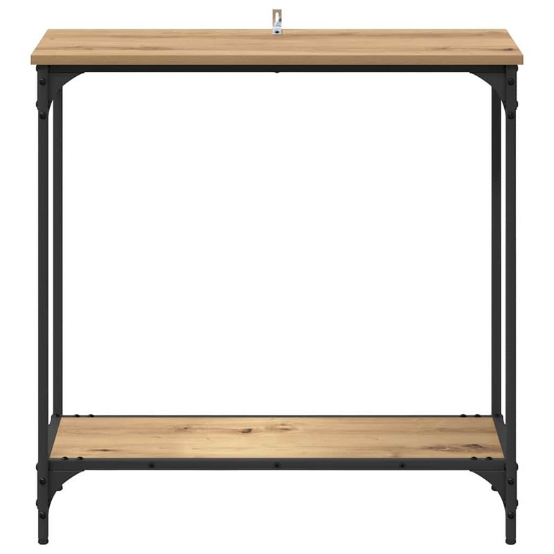Casa si Gradina - Mobilier - Comode si corpuri - Console - Masa de consola cu raft stejar artizanal 75 x 30.5 x 75 cm - Infinity.ro