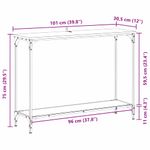 Casa si Gradina - Mobilier - Comode si corpuri - Console - Masa de consola Stejar negru 101 x 30.5 x 75 cm Lemn compozit - Infinity.ro