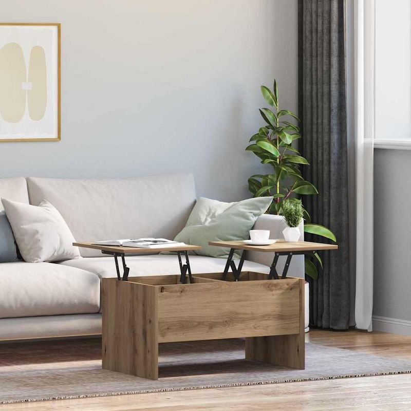 Casa si Gradina - Mobilier - Mese si birouri - Masute de cafea - Masa de cafea stejar artizanal 80 x 50.5 x 42.5 cm - Infinity.ro