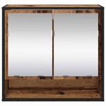 Casa si Gradina - Mobilier - Mobilier baie - Corpuri baie - Dulap cu oglinda pentru baie cu raft Lemn vechi 65 x 20 x 60 cm - Infinity.ro