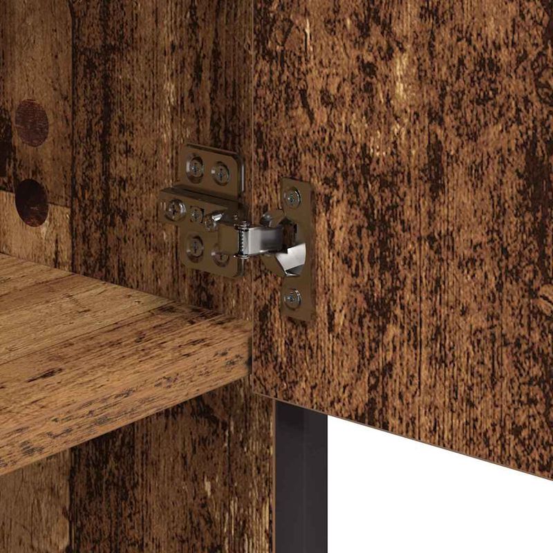 Casa si Gradina - Mobilier - Mobilier baie - Corpuri baie - Dulap cu oglinda pentru baie cu raft Lemn vechi 65 x 20 x 60 cm - Infinity.ro