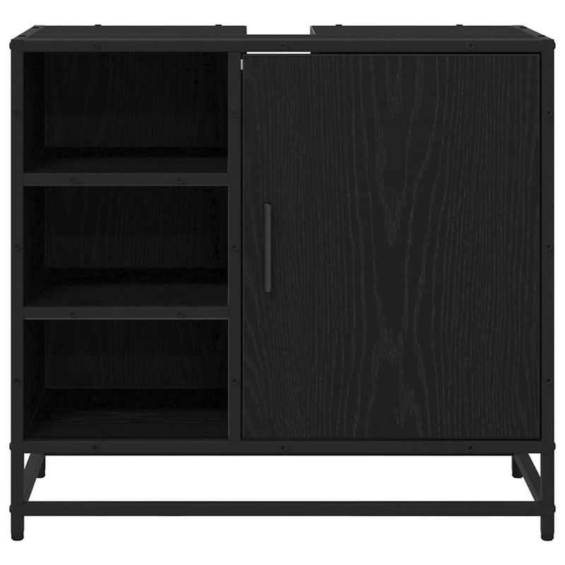 Casa si Gradina - Mobilier - Mobilier baie - Comode baie - Dulap pentru Chiuveta de Baie Stejar negru 65 x 33 x 60 cm - Infinity.ro