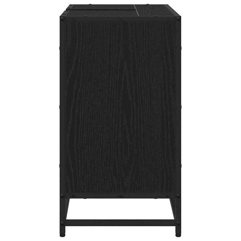 Casa si Gradina - Mobilier - Mobilier baie - Comode baie - Dulap pentru Chiuveta de Baie Stejar negru 65 x 33 x 60 cm - Infinity.ro