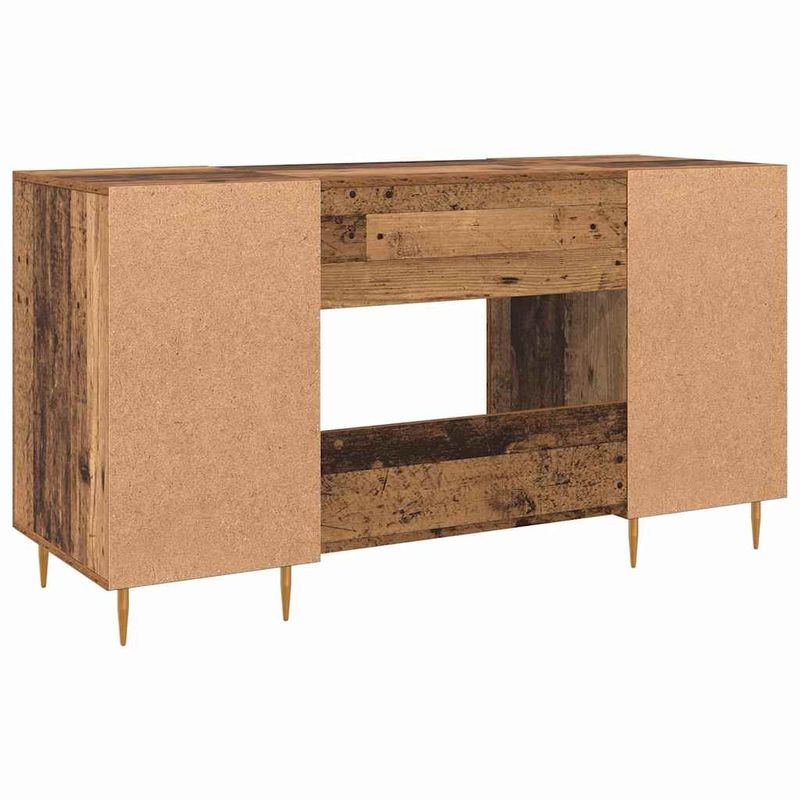 Casa si Gradina - Mobilier - Mese si birouri - Birouri - Birou cu raft cu usa Lemn vechi 140 x 50 x 75 cm Lemn compozit - Infinity.ro