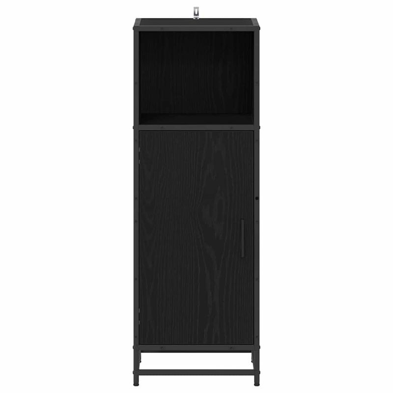 Casa si Gradina - Mobilier - Mobilier baie - Comode baie - Dulap de Baie Stejar negru 35 x 37.5 x 100 cm Lemn compozit - Infinity.ro