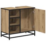 Casa si Gradina - Mobilier - Mobilier baie - Comode baie - Dulap pentru Chiuveta de Baie stejar artizanal 65 x 33 x 60 cm - Infinity.ro