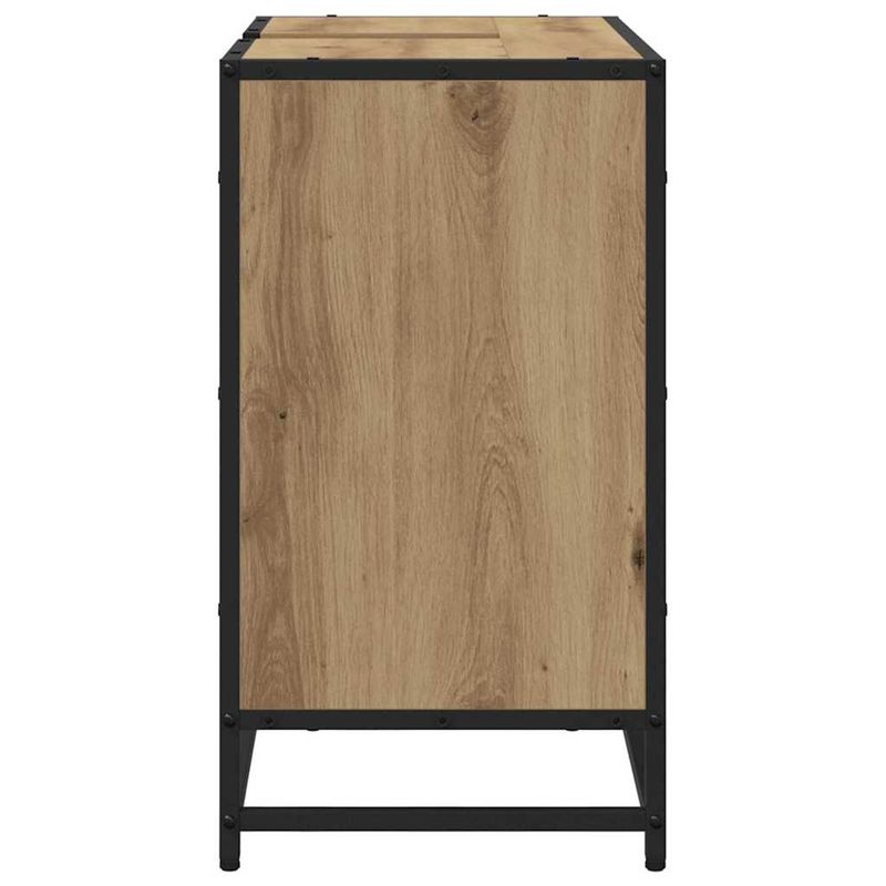 Casa si Gradina - Mobilier - Mobilier baie - Comode baie - Dulap pentru Chiuveta de Baie stejar artizanal 65 x 33 x 60 cm - Infinity.ro