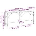 Casa si Gradina - Mobilier - Comode si corpuri - Console - Masa de consola Lemn vechi 180 x 29 x 75 cm Lemn compozit - Infinity.ro