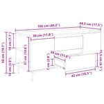 Casa si Gradina - Mobilier - Mese si birouri - Masute de cafea - Masa de cafea stejar artizanal 102 x 44.5 x 50 cm Lemn compozit - Infinity.ro