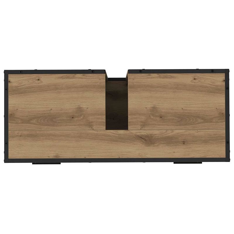 Casa si Gradina - Mobilier - Mobilier baie - Comode baie - Dulap pentru Chiuveta de Baie stejar artizanal 80 x 33 x 60 cm - Infinity.ro