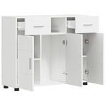 Casa si Gradina - Mobilier - Comode si corpuri - Comode - Bufet Alb foarte lucios 88.5 x 30.5 x 73 cm Lemn compozit - Infinity.ro