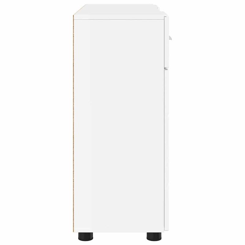Casa si Gradina - Mobilier - Comode si corpuri - Comode - Bufet Alb foarte lucios 88.5 x 30.5 x 73 cm Lemn compozit - Infinity.ro