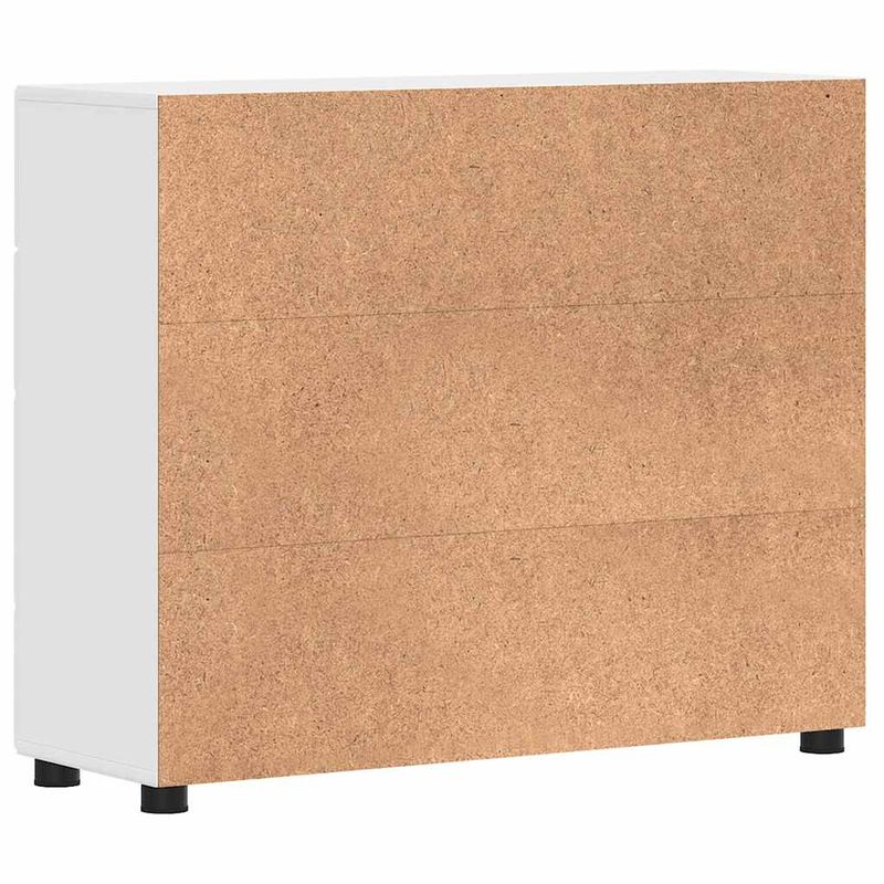 Casa si Gradina - Mobilier - Comode si corpuri - Comode - Bufet Alb foarte lucios 88.5 x 30.5 x 73 cm Lemn compozit - Infinity.ro
