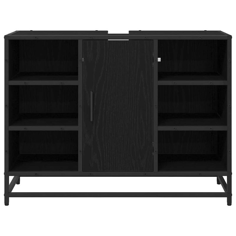Casa si Gradina - Mobilier - Mobilier baie - Comode baie - Dulap pentru Chiuveta de Baie Stejar negru 80 x 33 x 60 cm - Infinity.ro